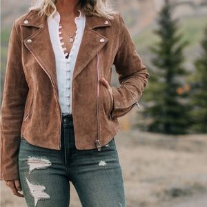 BlankNYC Suede Moto Jacket